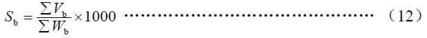 噸原料耗水按式（12）計算。
